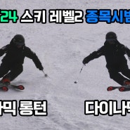 대한스키지도자연맹 스키 레벨2 다이나믹롱턴/다이나믹숏턴 시범영상 - 김현민감독