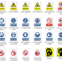 [안전실무] 각종 안전보건 경고주의표지 모음