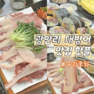 [부산] 광안리 대방어 핫플인 ‘우리포차’ / 테이블링, 주차 꿀팁