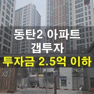 동탄2신도시 갭투자 아파트 투자금 2.5억 이하(거래량 많은 단지 모음)