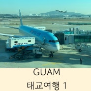 🏝️괌태교여행 1/ 인천공항 제2터미널 주차, 비행기지연, 커피앳웍스/ 괌공항도착, 괌렌트카, 졸리비, 케이마트