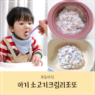 아기 소고기 크림 리조또 이유식 찜기로 간단히 만들기