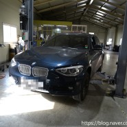 BMW 118d 뒤 브레이크 교환작업