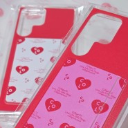 꼴라주바캉스 Heart Logo Pattern Card Pocket Case - 23울트라 카드폰케이스