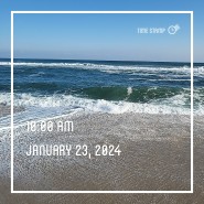 [써니하우스] 파도치는 겨울의 영진해변에 다녀왔어요!