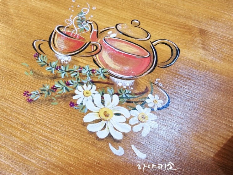 수제 원목 찻상에 그리는 홍차 스토리 완성 개다리소반 전통 찻상 주문제작 : 네이버 블로그