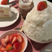 [합정] 피오니 : 홍대 카페 딸기생크림케이크 딸기빙수 맛집 내돈내산 재방문 후기