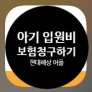 시흥 신천연합병원 아기 입원비, 병원비 실비 청구하기 (feat.현대해상어플)