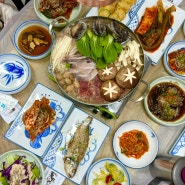 [여수 오성 회관] 해물 불고기 게장 정식 전골 식당 추천 맛집
