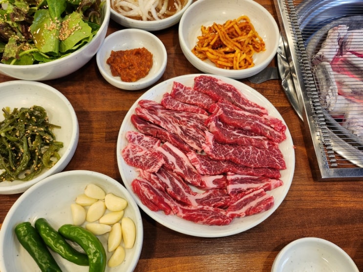 평리동 소고기 한우갈비살 서구청 맛집 황소놀이터 한우전문점