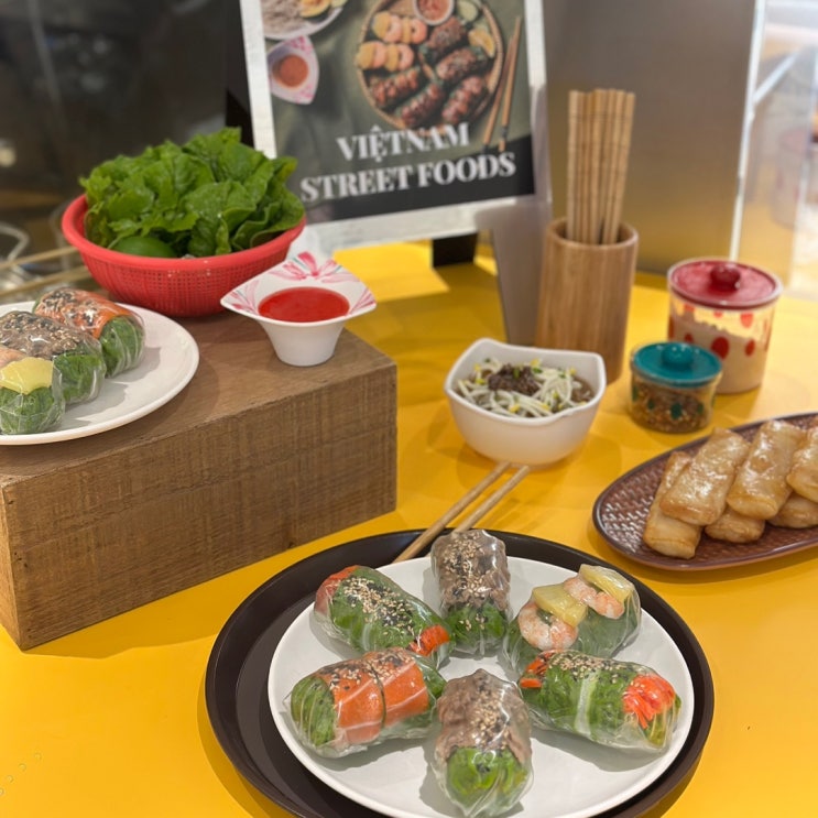 [ 더현대대구맛집 ] 꾸온, 더현대대구 신상맛집 다이어트에 딱인 스프링롤+쌀국수. : 네이버 블로그
