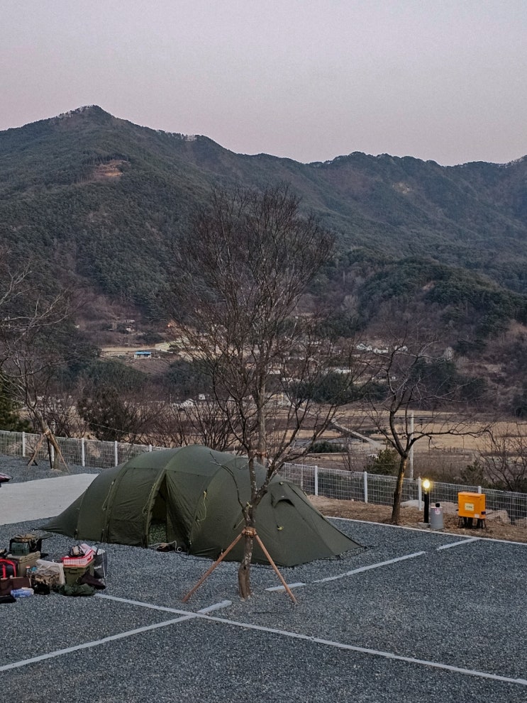 부산근교 신생 캠핑장 청도 브리즈힐 a2사이트