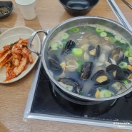 수원 송죽동 맛집 물총칼국수에서 조개 가득 시원한 칼국수 오징어순대 솔직후기(메뉴판, 주차정보)