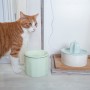 [고양이 용품] 고양이 도자기 식기 : 도도해 베이비 민트 밑식기 & 내부 식기 set
