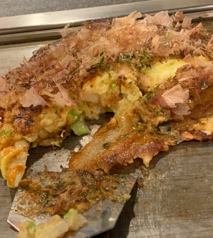 [오사카 우메다] 히로카즈야 오코노미야키, 야키소바 로컬 맛집 구....