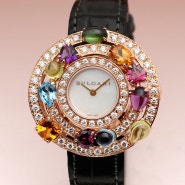 불가리 아스트랄레 유색보석 여자 시계, 3대 보석 브랜드의 작품