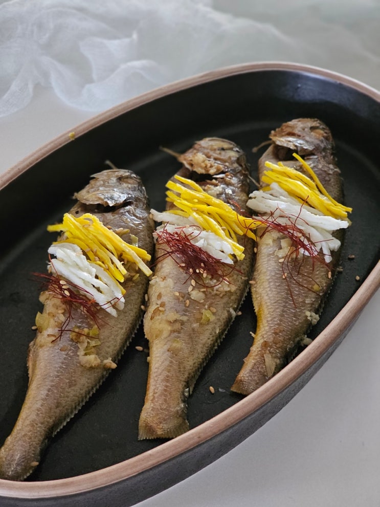굴비찜 만드는법 영광 굴비 조기찜 냉동 조기 생선찜 요리 손질하는법 레시피 명절음식 만들기 : 네이버 블로그