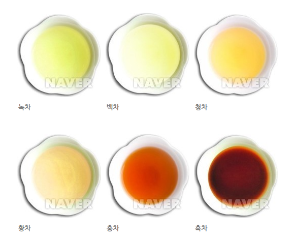 차의 종류, 차의 분류, 녹차, 백차, 황차, 청차(우롱차), 홍차, 흑차(보이차) : 네이버 블로그