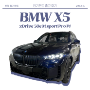 BMW X5 xDrive 50e M sport Pro P1 카본 블랙 / 타르투포 브라운 시트 즉시출고 후기