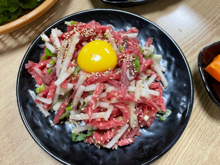 [종로] 차돌박이에 육회 한쌈, 백제정육식당 : 네이버 블로그