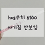 산부인과 피검사 수치 높은데 아기집 안보임 hcg6100