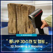 [포디게이트] 3D스캐너를 이용한 통나무 스캔과 맵핑