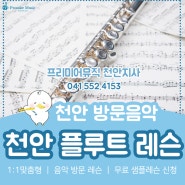 천안 플룻 레슨 악기 소개 수업 시작 권장 나이