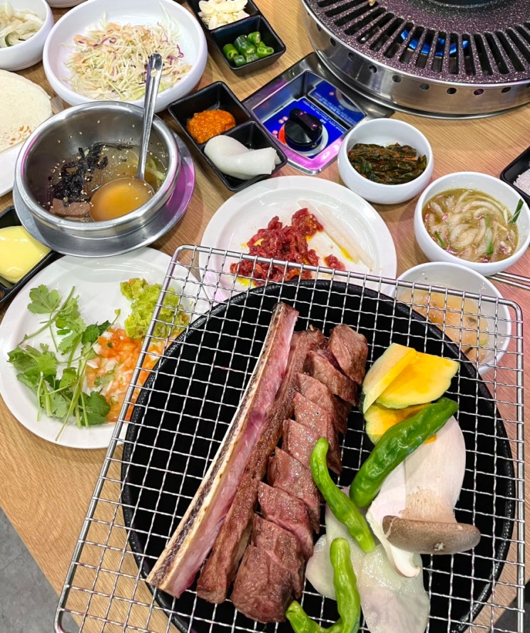 화성 소고기 맛집 모락모락정육식당 / 우대갈비, 타코 상차림