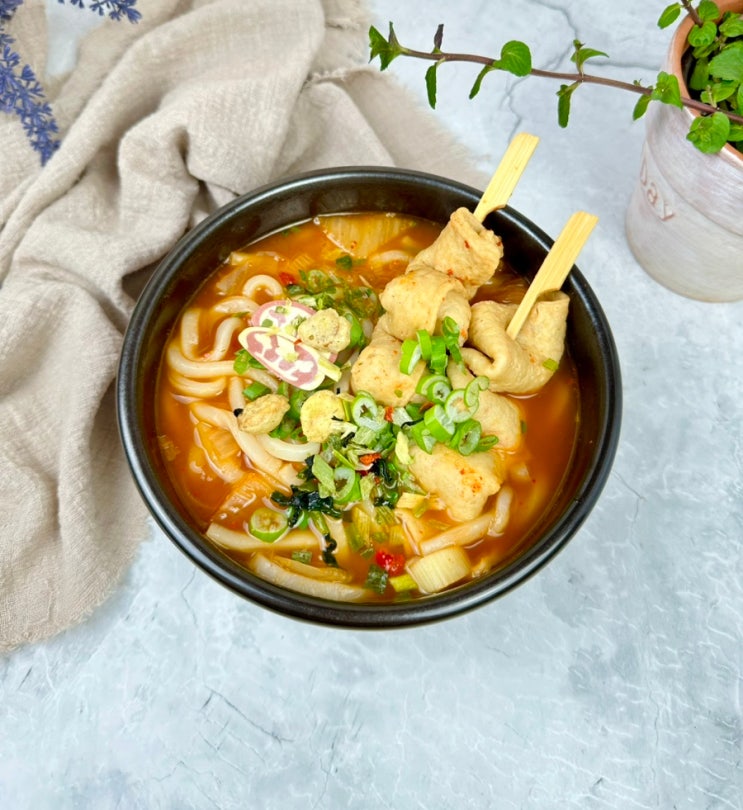 투다리 김치우동 레시피 김치우동나베 만들기 김치오뎅 우동전골 : 네이버 블로그