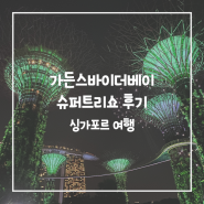 싱가포르 가든스바이더베이 | 가든랩소디 슈퍼트리쇼 시간 명당 후기