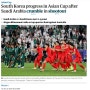 [English News]South Korea progress in Asian Cup after Saudi Arabia crumble in shootout