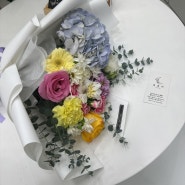 시흥 배곧 꽃집 '꽃블리 시흥정왕배곧점' : 어머니 생신 꽃다발 선물 후기