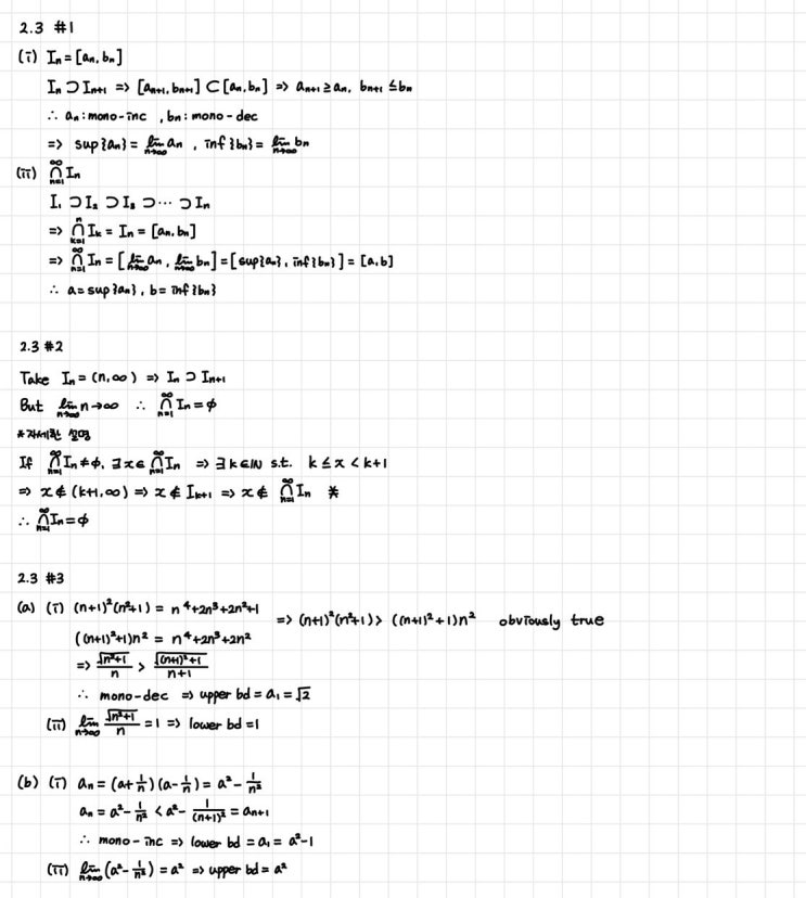 Manfred Stoll-Introduction to Real Analysis Ch2.3 연습문제 : 네이버 블로그