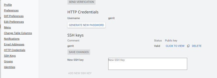 gerrit user ssh key register(등록) 및 http credential 생성 : 네이버 블로그