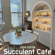 [대만여행4편] 시먼역 디저트가 맛있고 분위기가 좋은 감성카페 Succulent Cafe(+85씨소금커피, 50란)