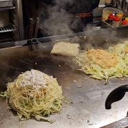 일본 히로시마 맛집 - 오코노미야키주니어 에서 점심