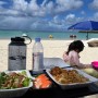[괌 여행] 괌 먹거리 중식 테이크 아웃 전문 판다 익스프레스 주문 방법 포장 현지인 맛집 오니기리 세븐(포케, 무스비)