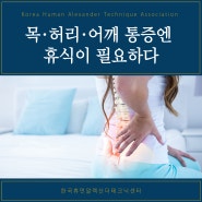 [대전알렉산더테크닉] 목, 허리, 어깨 통증은 휴식이 필요하다.