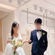 결혼하는날/ 브라이드비 본식준비/실크 웨딩드레스 스타일!