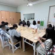 겨울방학을 맞이하여 복지실에서 라탄바구니 만들기 출강 / 서울 강동구 천동초등학교