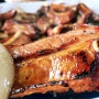 양평바베큐맛집 쏭바베큐 양평본점 통나무에 다 구워나와 잡내도없고 먹기도 편리해서 넘 좋아요.