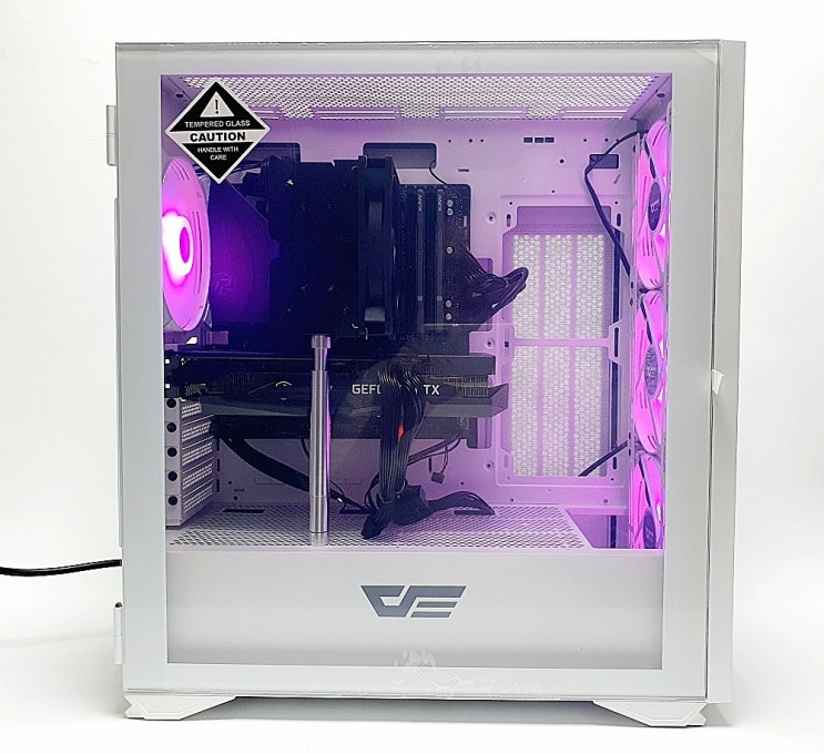 다크플래쉬 darkFlash DLX21 RGB MESH 강화유리 (화이트) PC 케이스 리뷰 : 네이버 블로그