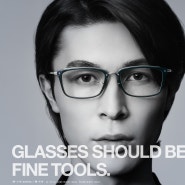 직사각형 안경! 포나인즈 M-114의 럭셔리한 고급 일본 안경테