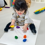 엄선해 고른 안전한 아기 색연필 : 옴모 크레용