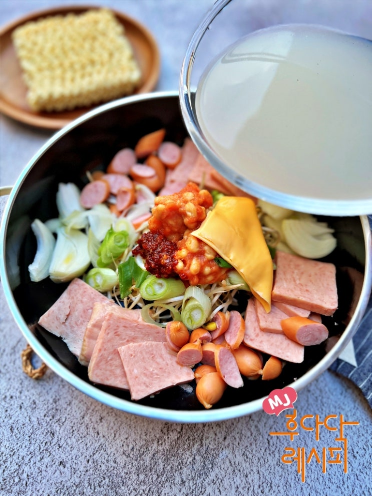 백종원 부대찌개 황금레시피 사골 육수 부대찌개 양념장 만드는법 : 네이버 블로그