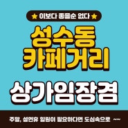 상가몽땅 최원철쌤과 함께하는 성수 팝업스토어 임장기 (feat. 주말 설연휴 가볼만한 곳)