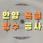 안양 욕실 방수 공사 - 천장에서 물이 줄줄