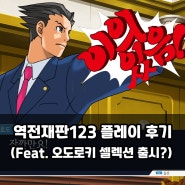 역전재판123 나루호도 셀렉션 플레이 후기/법정에서 외쳐보는 "이의있음!!"(Feat. 오도로키 시리즈 셀렉션 출시?)