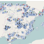 스페인 농민 시위 및 시위 상황 포함한 스페인 교통국 지도