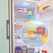 냉장고 회전트레이 주방용품 수납 정리템